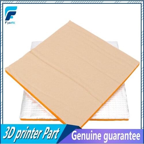 2pcs Foil Self-adhesive Heat Insulation Cotton 214*214 mm Orange 3D Printer Heating Bed Sticker 10mm Thickness For Wanhao i3