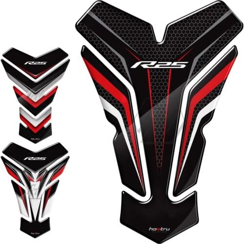 NEW 3D Resin Motorcycle Tank Pad Protector Sticker Case for Yamaha YZF-R25 R25 Tankpad
