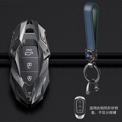 New Zinc Alloy Car Key Case Cover Protection For Hyundai i30 Ix35 Kona Encino Solaris Azera Accent TM Palisade Santa Accessories