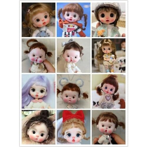 OB11 Clay head Handmade customization dolls Mini cute doll