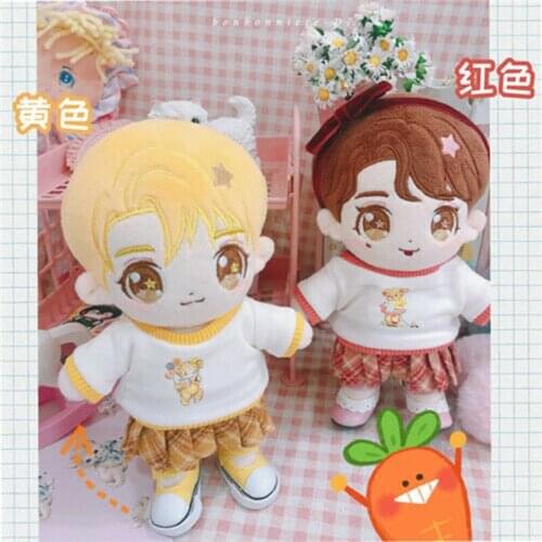 Cosmile 20CM Kpop Star Baek Hyun Sehun Doll Clothes Shirt Pleated Skirt Accessory Creative limited cosplay lovely