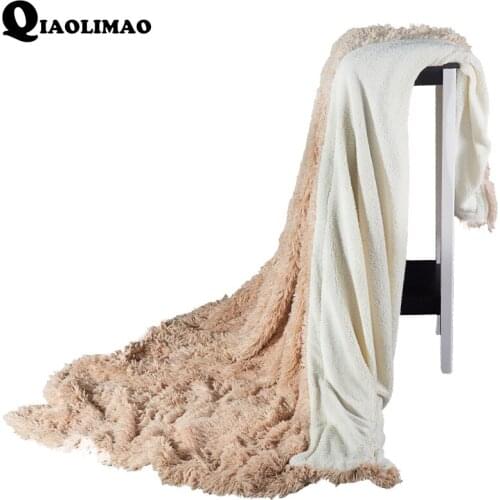 Qiaolimao Fleece Blankets On The Sofa