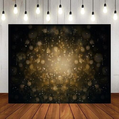 Nitree Photo Studio Props Facula Backdrop For Girl Photography Gold Light Black Vinyl Background Cloth