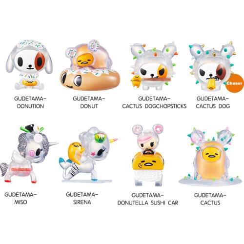 Tokidoki X Gudetaa Series 01 Unicorn Gudetama-Sirena Gudetama-Miso Gudetama-Donut Blind Box Cute Action Figure Girl Gifts