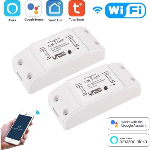 DIY WiFi Smart Light Switch Universal Breaker Timer Via Smart Life APP Wireless Remote Control Works With Alexa Google Home Hot