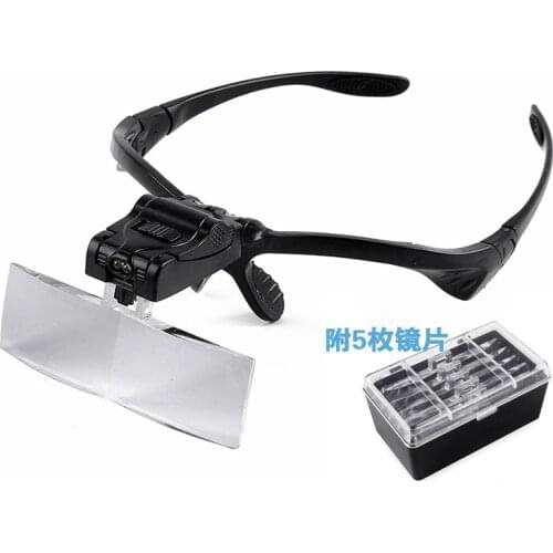 Magnifying glass with LED light tool for Gundam model Making magnification 1.0x-3.5x