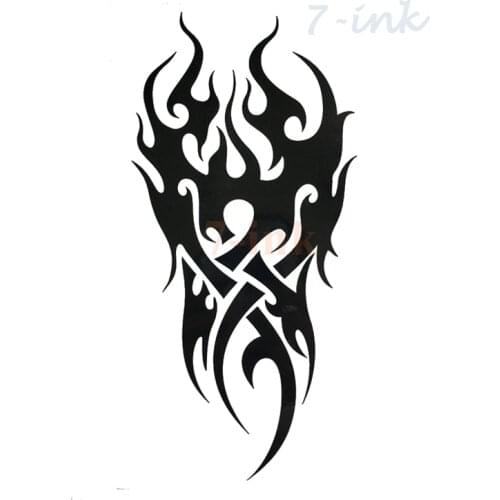 Waterproof Temporary Tattoo mens fire tatoo eagle lotus Mandala eye flame totem 12*19cm Water Transfer Fake tatto for man