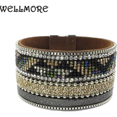 Wellmore new model beaded bracelets wrap bracelets Bohemian bracelets&bangles for women