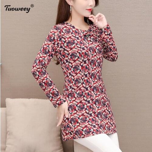 Plus size Women vintage floral Blouses hollow out Fashion autumn long Sleeve Shirt Female o neck tops camisas mujer elegant