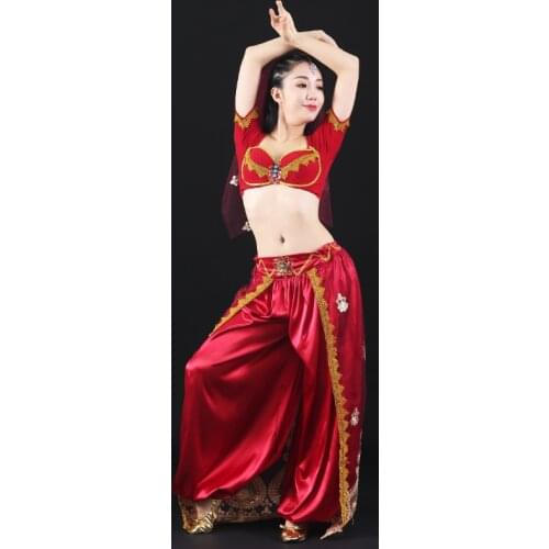 Jasmine Costume Helloween Party Princess Dress Fancy Performance Clothing Set Belly Dance Women Aladdin the Magic Lamp Costume