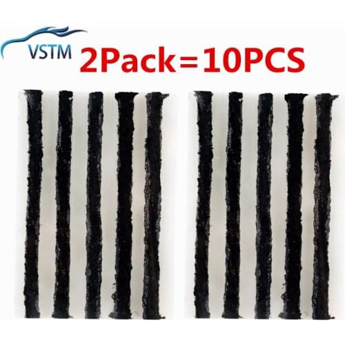 2 Packs Emergency Car Motorcycle Bike Tyre Repairing Rubber Strips Tubeless Tire Repair Strips Stirring Glue for Tyre Puncture