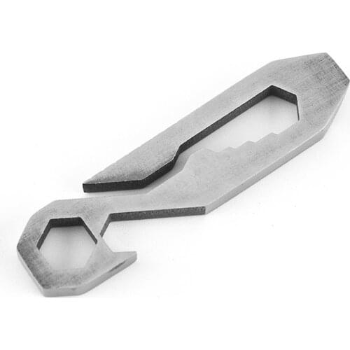 2021 New Stainless Steel Multi-Function Wrench Tool Eight-In-One Outdoor Camping Hiking Stainless Steel Wrench Bottle Opener