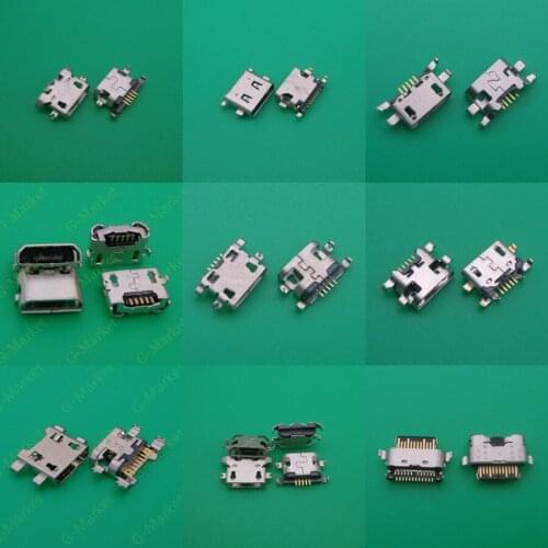 5PCS For Motorola Moto C M E3 E4 E4T E5 G3 G4 G5 Plus G6 G7 Play X4 Micro USB charger charging connector plug dock port socket