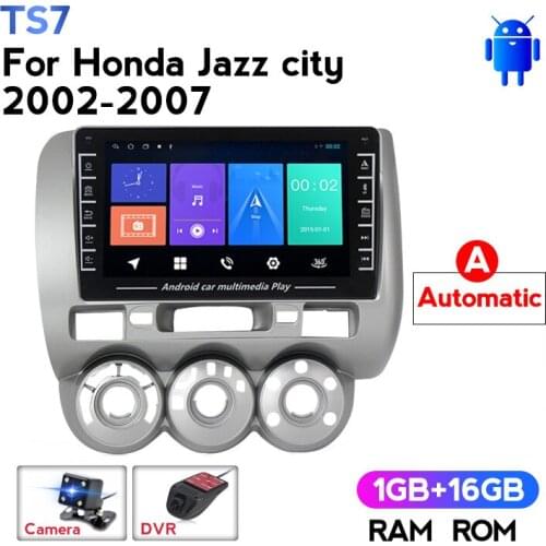 IPS Android Car Radio Multimedia Video Player Navigation GPS No 2 Din DVD for Honda Fit City Jazz 2006 (LHD) Support Camera DVR