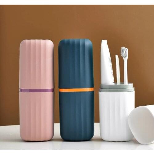 Portable Travel ToothBrush Holder Case Box Toothbrush Toothpaste Storage Box Compartments Travel Camping Toothbrush Storage Case