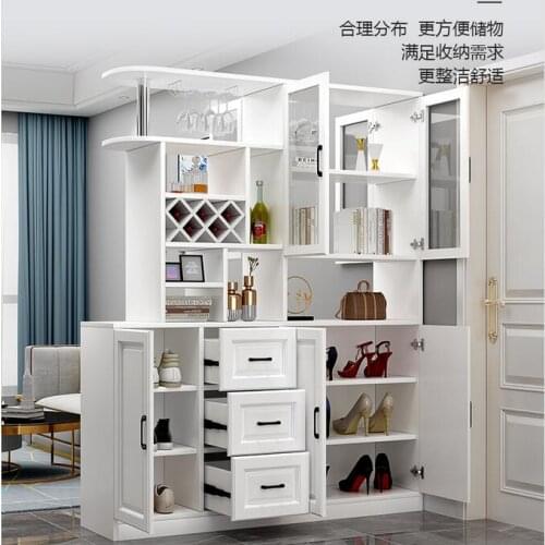 European wine cabinet porch cabinet simple modern entrance hall cabinet living room partition cabinet screen shoe cabinet