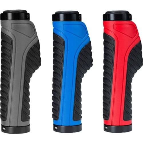 Hot Rubber Mountain Bicycle Grips Mtb Road Bike Handlebar Grips Soft Handle Bar End Caps Plugs Lock On Cycling Accessories Parts