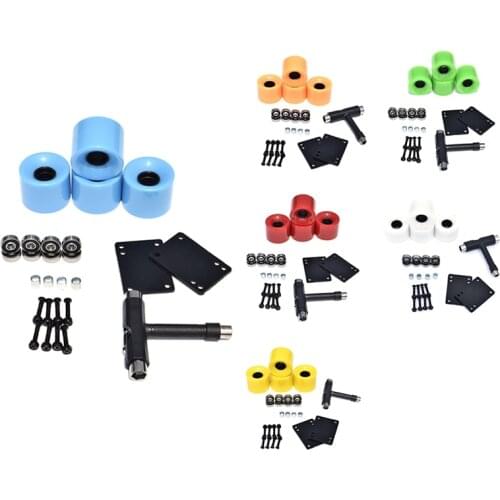 78A Longboard Skateboard Wheels 60X45 mm Wheel for Long Board Skateboard Multicolor Wearproof