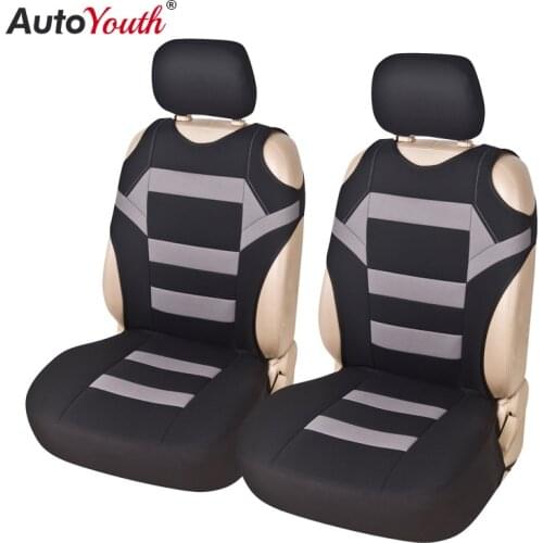 2 Pieces Set T Shirt Design Front Car Seat Cover Universal Fit Car Care Coves Seat Protector for Car Seats Polyester Fabric