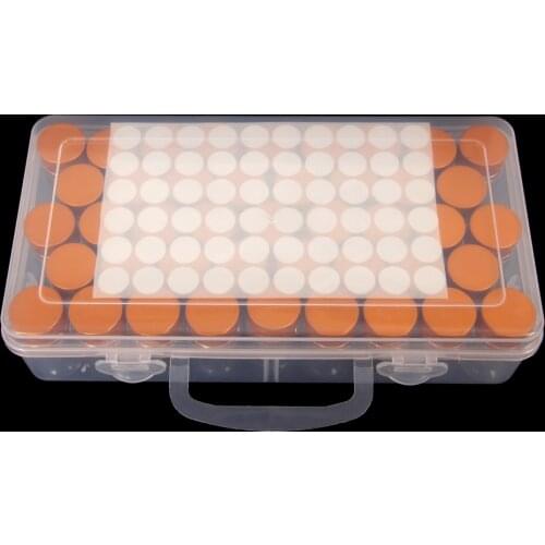 43 Grids Diamond Painting Boxes, Acrylic Organizer, Diamond Embroidery Accessories Storage Containers with Funnel Stickers