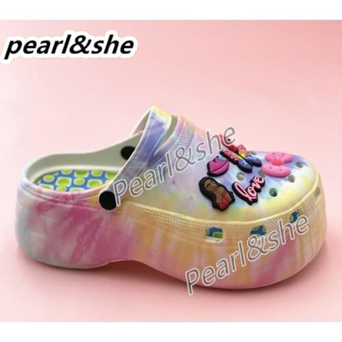 Summer Women Slippers Highheel Platform Garden Shoes Outdoor Pool Sandals Sexy Chunky Women Clogs Beach Slippers Bathroom Slides