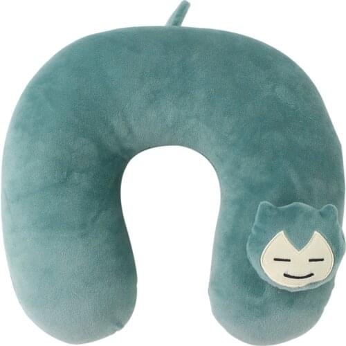 30CM Pokemon Anime Snorlax U Neck Soft Pillow Office Siesta Travel Plush Cushion Cute Stuffed Toy Gifts