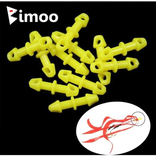 Wholesale 500pcs New Plastic Snapper Fishing equipment PartTackle Snapper Skirts and Rubber Tie Mule Maintenance Supplies Yellow