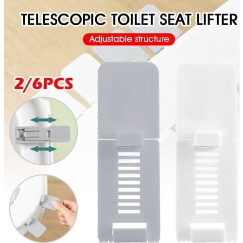 Toilet Seat Lifter Telescopic Toilet Lid Lifter Avoid Touching Portable Toilet Seat Handle No Dirty Hands Bathroom Accessories