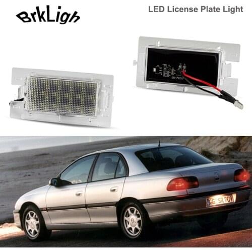 1Pcs Suber Bright LED Number License Plate Lights Lamps Car Accessories For Chevrolet Celta Prisma Opel Tigra A Omega B Facelift