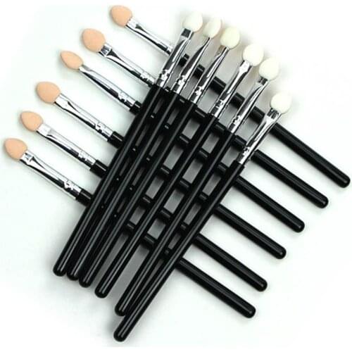 Portable 10pcs/bag Sponge Stick tools eye Shadow Applicator Makeup Tool Eyebrow Lip Cosmetic Brushes Applicators
