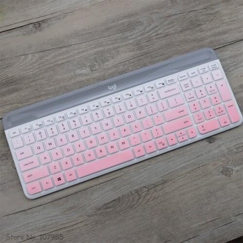 Dustproof Washable Silicone Wireless keyboard Desktop keyboard Cover Protector Skin For Logitech MK470 K580