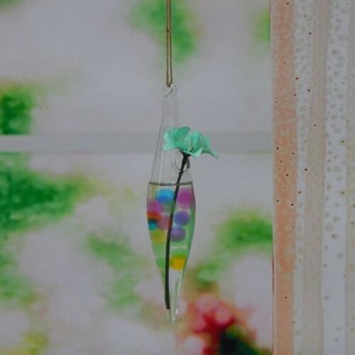 10pcs/pack 4*18cm Small Size Double-Points Glass Terrarium Home Decoration Creative Wedding Party Hanging Prop Friend Gift