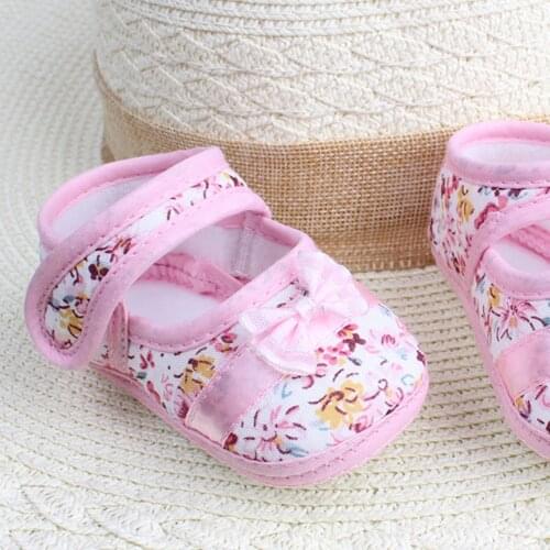 2020 Causal Baby Girl Shoes Baby Girl Soft Sole Bowknot Print Anti-slip Shoes Casual Shoes Toddler Best Gift For Your Baby Kids