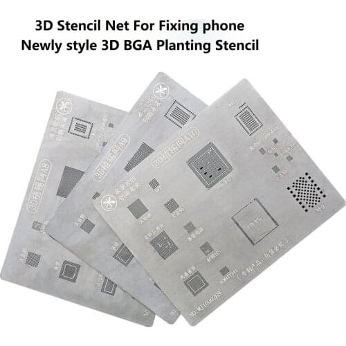 Ultrathin A8 A9 A10 3D Stannum Reballing Net BGA Repair Tool Net for Repair Cellphone and Little Accessories IC Chip Replacement