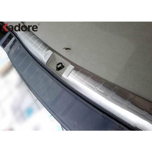 Inner Rear Trunk Bumper Cover Trim For Toyota Highlander 2008 2009 2010 2011 2012 Stainless Steel Car Tailgate Sill Plate Guard