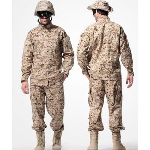 Military Uniform Tactical Mens Airsoft Paintball Hunting Cloth Combat Camouflage Militar Soldier Special Forces Coat+Pant Set