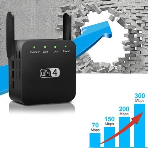 New 300Mbps WiFi Repeater Wireless Wifi Extender Wi-Fi Amplifier 802.11N Long Range Wi fi Signal Booster 2.4G Wifi Repiter FS