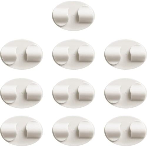 Cable Clips Self-adhesive Cord Organizer Holder Cable Cords Management for Organizing Cable Wires Wall Fixer Line Winder Clip