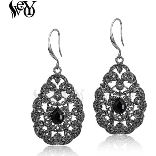 VEYO Crystal Earrings Ear Hook Rhinestone Earrings For Women Classic Hot Sale High Quality Brincos Pendientes