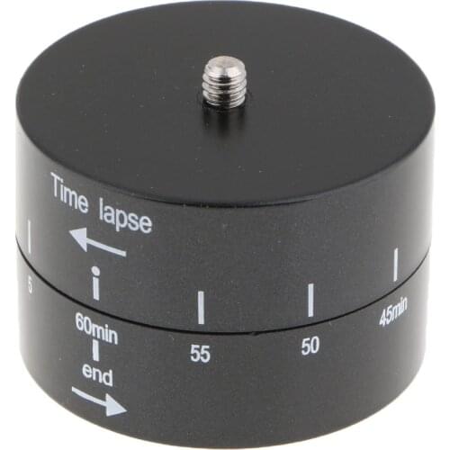 1 Pcs Tripod Time Lapse 360 Degree Auto Rotate Camera Tripod Head Base Timelapse For Gopro Digital Camera SLR Smartphone Etc