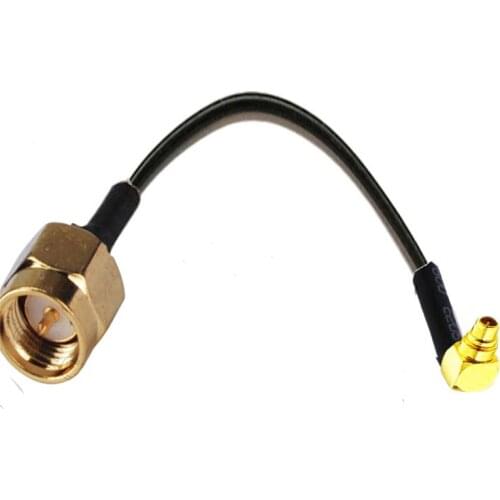 10pcs SMA Male Straight to MMCX Male Right Angle Connector RF Extension Pigtail coax Cable RG174 10/15/20/30/50cm