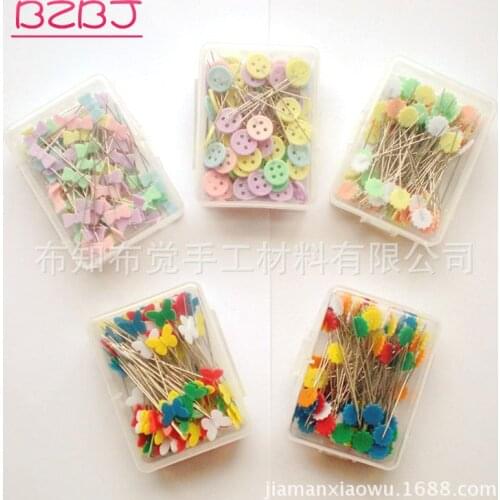 100 Pcs/Pack Steel Wire Corsage Needle DIY Patchwork Sewing Pins Fixed Position Craft Tool Promotion L 5cm Y25