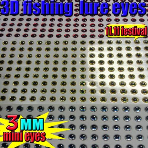 11.11 sales!!! fishing lure eyes size:3MM , red 500pcs+ gold 500pcs+sliver 500pcs total 1500pcs/lot