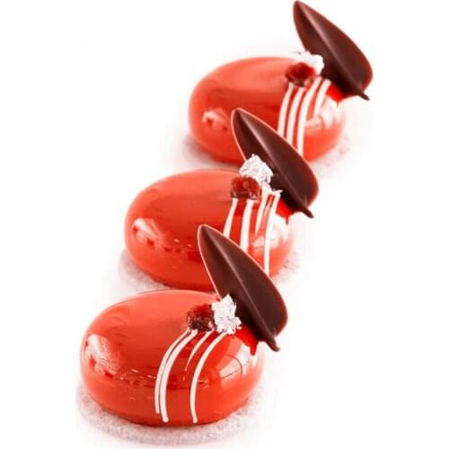 15 even flat round mousse cake mould baking mould French dessert silica gel mould