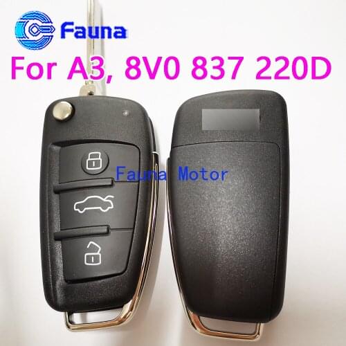 315MHz 434MHz Smart Proximity Keyless Go Remote Control For Audi A3 FCCID: 8V0 837 220D With MQB Chip