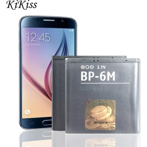 1100mAh Li-ion Battery BP-6M BP6M BP 6M Phone Batteries for Nokia 6233 6280 6288 9300 N73 N77 N93 N93S Bateria Batteries