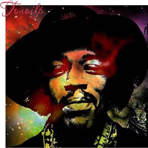 Touoilp Rock star "Jimi" Hendrix 5d diy Diamond Painting Needlework Embroidery square&round Rhinestones Living Room Decoration