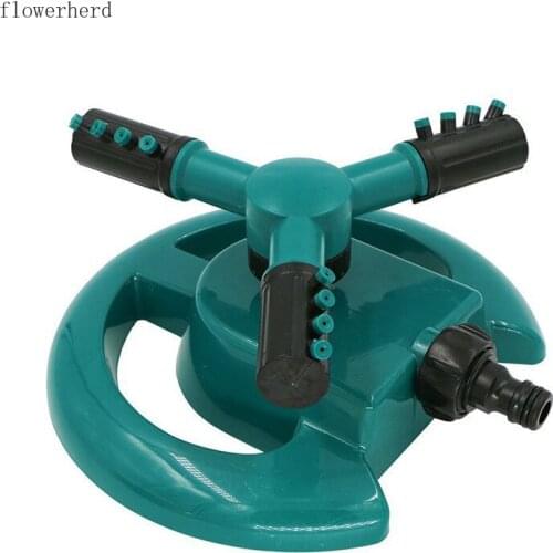 360 Degree Automatic Rotating Trigeminal Sprinkler Garden Irrigation Garden Watering Gardening Tools Lawn Sprinkler