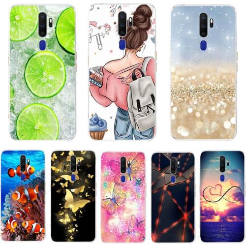 Cases For Oppo A9 A5 2020 back Case Soft TPU Phone Shell For OPPOA9 OPPOA5 A 9 Coque a5 Cover Silicon Protective Funda 6.5" cat
