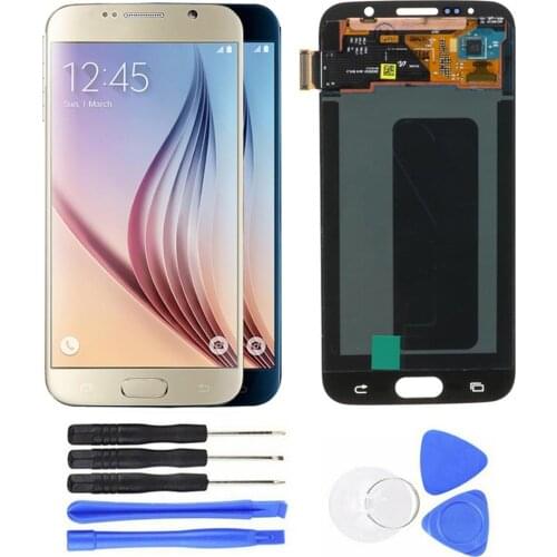 For Samsung Galaxy S6 G920 SM-G920F G920F G920FD LCD Display Touch Screen Digitizer Amoled Replacement